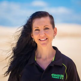 loryn, operations manager of 4wd tours r us in anna bay, nsw